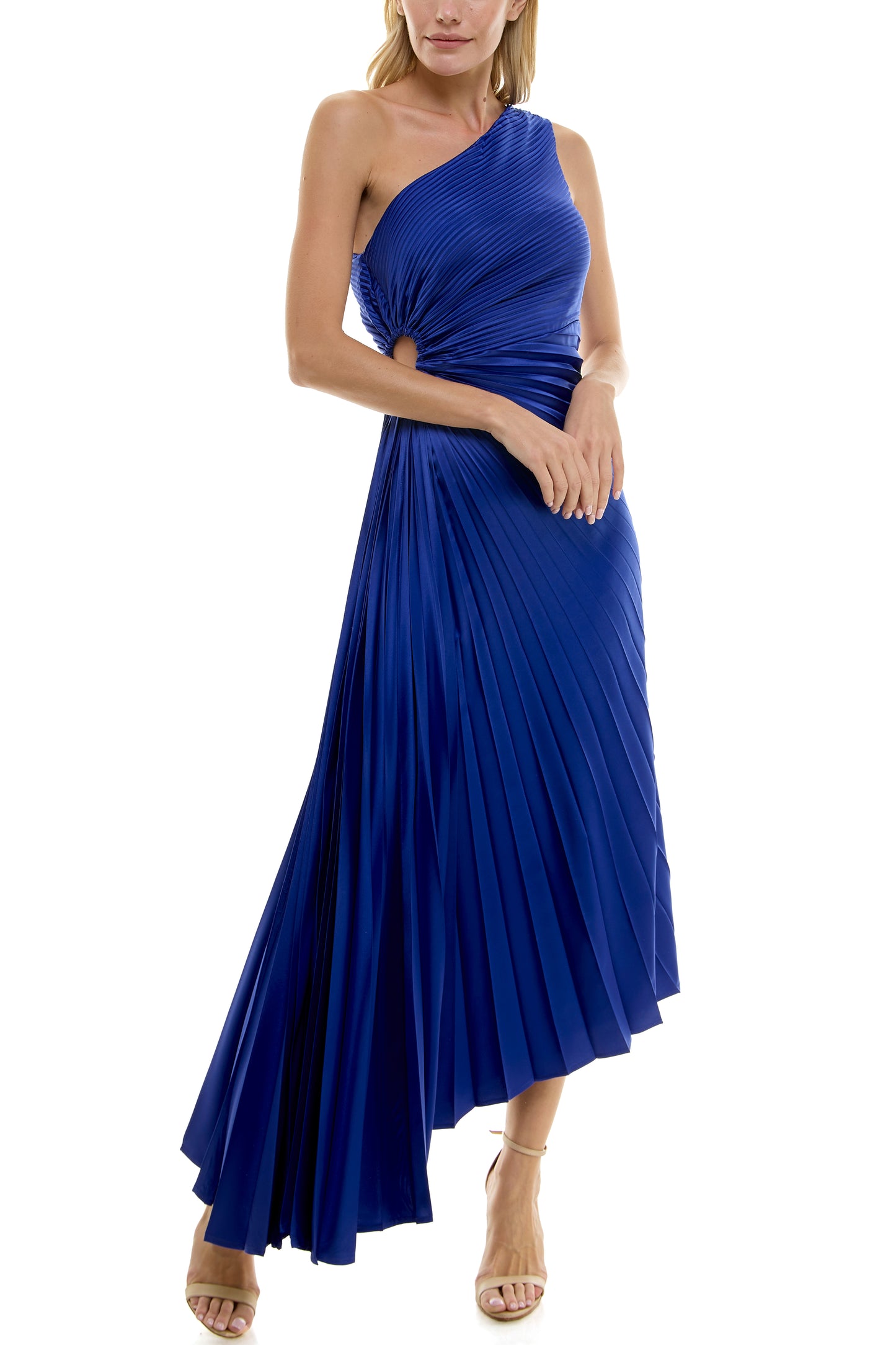 ONE SHOULDER MIDI DRESS